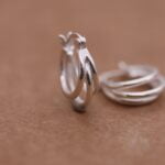 עגילי חישוק מניפה מדורגים מכסף אמיתי 925.jpg