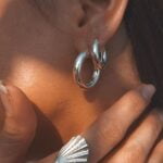 עגילי חישוק כסף עבים ובעלי נוכחות מכסף אמיתי 925