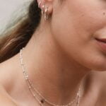 עגילי חישוק טיפה מכסף 925