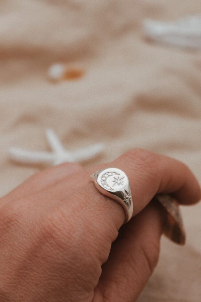 טבעת כוכב וירח מכסף טהור 925 2.jpg