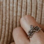 טבעת פיה ופרחים מכסף 925 (1)