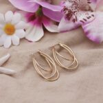 עגיל חישוק כפול אליפסה ציפוי זהב.jpg