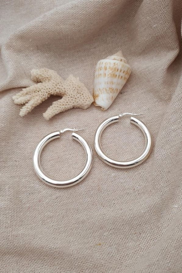 עגילי חישוק גדולים ועבים מכסף טהור 925.jpg