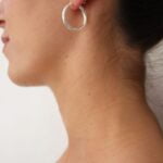 עגילי חישוק מסולסלים דקים מכסף 925 (1)