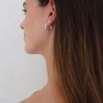 עגילי חישוק מסולסלים דקים מכסף 925 (3)