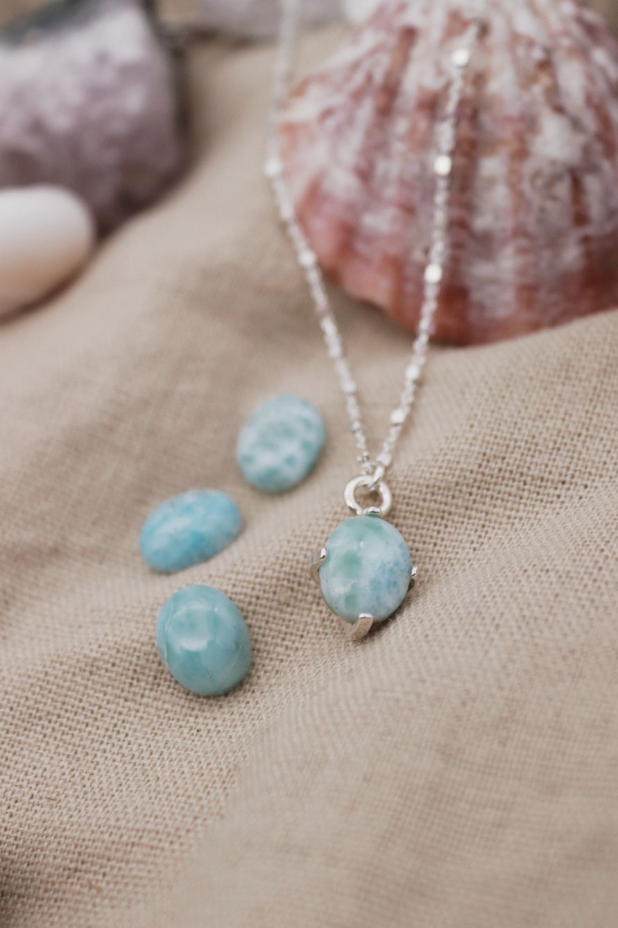 שרשרת אבן לרימר טורקיז מכסף טהור 925.jpg