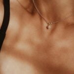 שרשרת לולאות עדינה מכסף עם פנינה לבנה אמיתית כסף 925 (1)