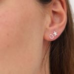 עגילי כוכב ים קטנים צמודים לאוזן מכסף טהור 925.jpg