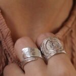 טבעות כסף מרוקעות מכסף 925