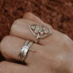 טבעת כסף מעוטרת לנשים מכסף 925