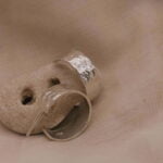 עגילי חישוק מרוקעים עבים מכסף טהור 925