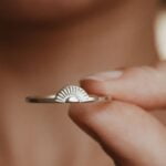 טבעת שמש עדינה ודקה מכסף 925