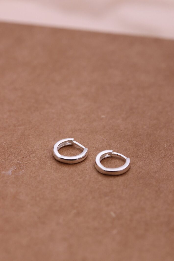 עגילי חישוק קטנים ודקים מכסף 925