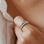 טבעת עבה פתוחה מכסף אמיתי 925