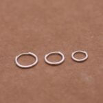 סט עגילי חישוק מדורגים מכסף אמיתי 925