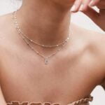 סט שרשראות מדורגות עם אבן חן אקווה מרין תכלת מכסף אמיתי 925