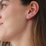 עגיל קונץ ללא חור מכסף 925 01