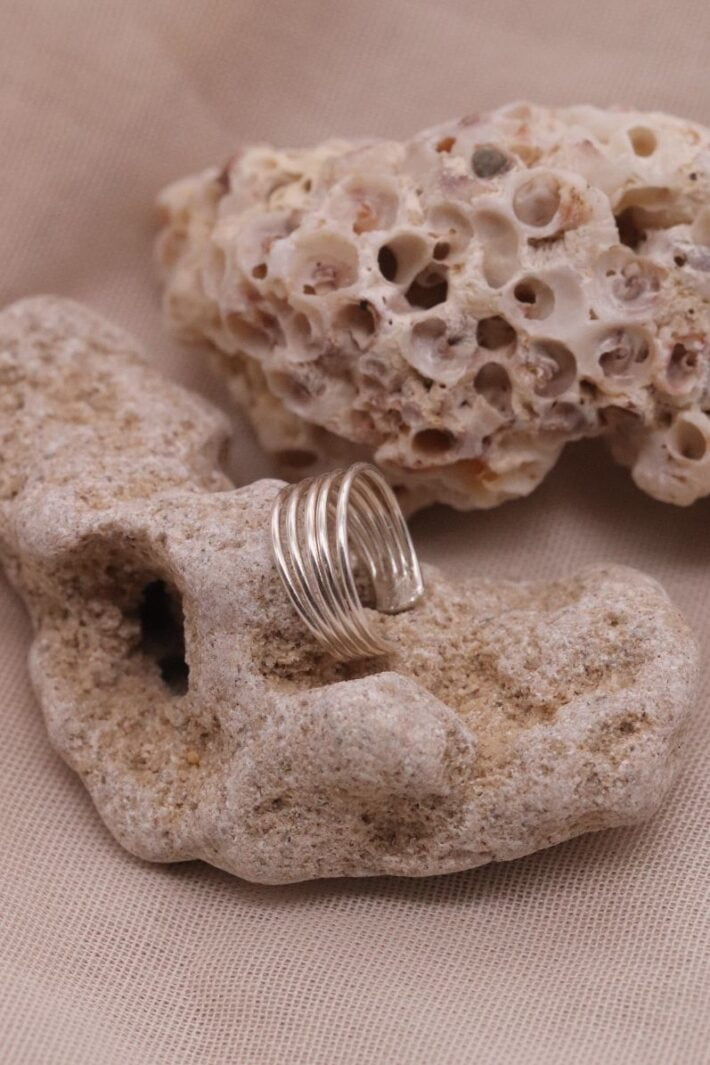 עגיל קונץ ללא חור מכסף 925 (2)