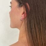 עגילי חישוק בייסיק מכסף 925 (2)