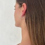 עגילי חישוק דקים מלופפסים מכסף אמיתי 925 (2)