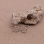 עגילי חישוק מלופפים צמודים לאוזן מכסף 925 או ציפוי זהב