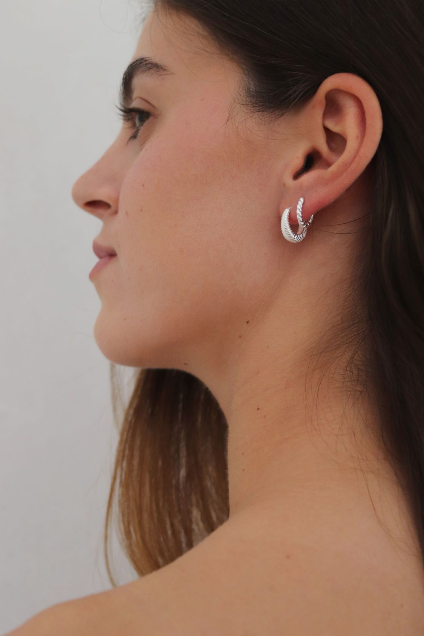 עגילי טיפה מעוטרים מכסף 925 01