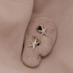 עגילי כוכב ים קטנים צמודים לאוזן מכסף 925 (1) (1)