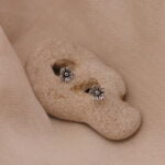 עגילי פרח קטנים מכסף 925