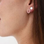 עגילים חלולים מלופפסים צמודים לאוזן כסף 925