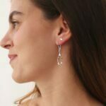 עגילים תלויים מפותלים וחלולים מכסף 925 01