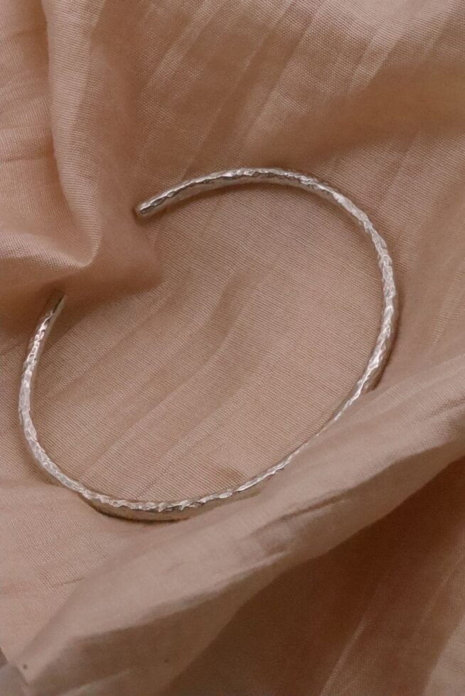 צמיד קשיח מרוקע יוניסקס מכסף 925