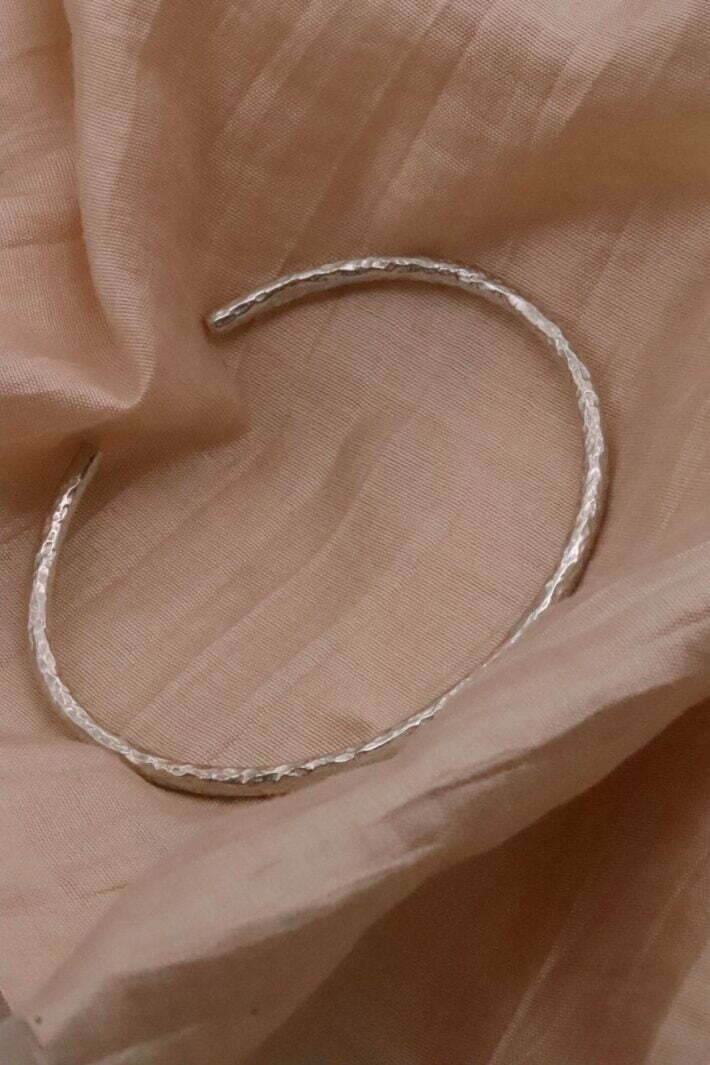 צמיד קשיח מרוקע יוניסקס מכסף 925