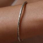 צמיד קשיח מרוקע מכסף טהור 925