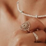 טבעת מדלה שמש מיוחדת עם נוכחות מכסף 925