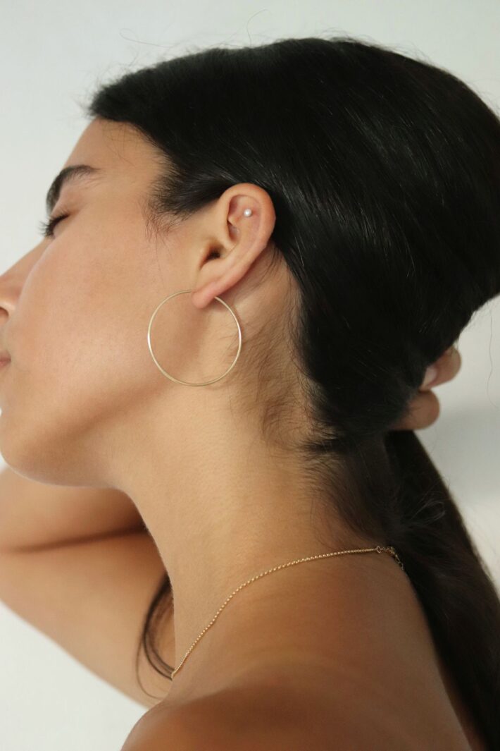 עגילי חישוק גדולים מגולדפילד אמיתי (2)