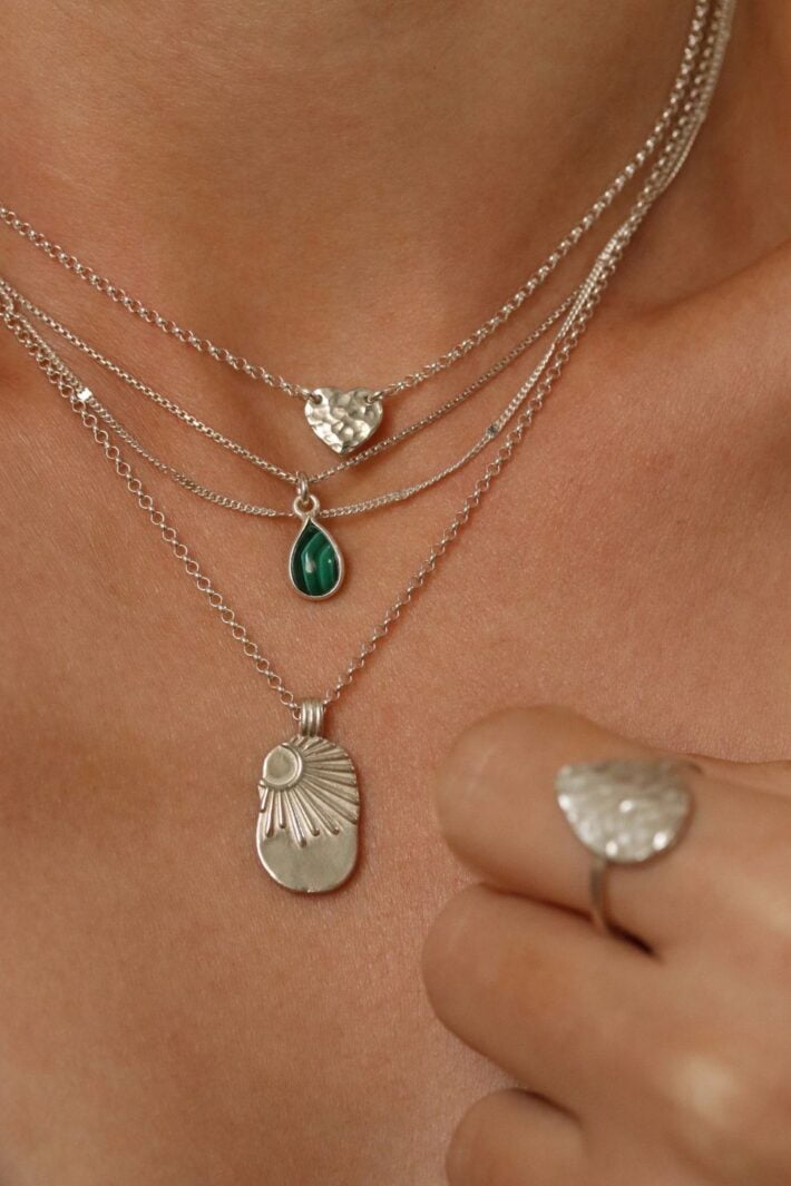 שרשראות כסף מדורגות מכסף אמיתי 925