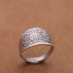 טבעת כסף עבה אתנית מעוטרת מכסף 925 (4)