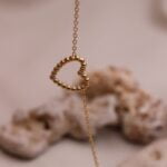 צמיד לב חלול ציפוי זהב מושלם כצמיד חברות או כמתנה עם משמעות (2)