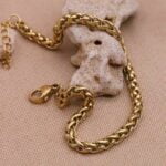 צמיד מציפוי זהב בייסיק ללא תליון (2)