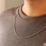 שרשרת דקה לגבר ללא תליון עמידה במים