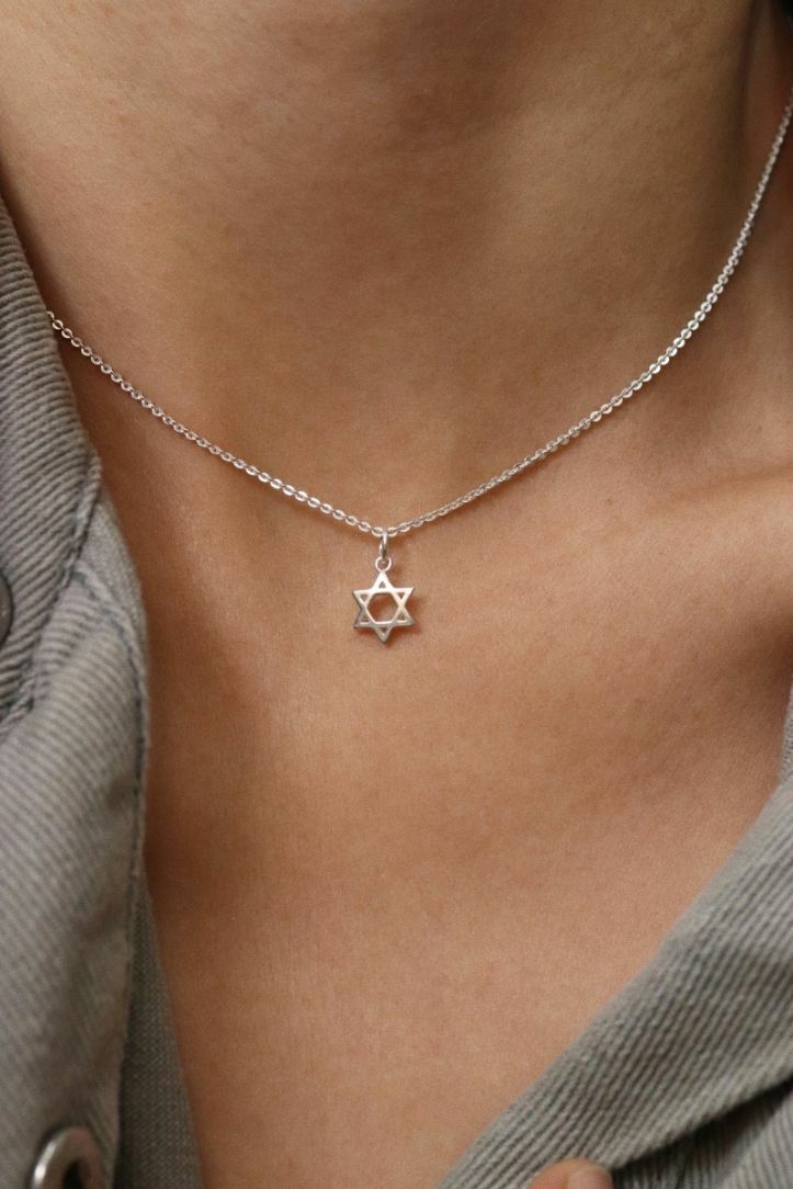 שרשרת מגן דוד עדינה לנשים מכסף 925