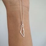 שרשרת מפת ישראל מכסף 925 לאישה (2)