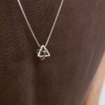 שרשרת מרכבה מגן דוד תלת מימד מכסף 925 ארוכה לגבר (2)