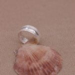 טבעת זרת טבעת רגל מעוטרת פתוחה מאחורה מכסף 925 (1)