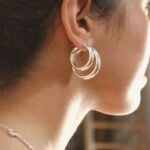 עגילי חישוק עבים ושטוחים מכסף 925 (2)