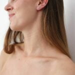 עגילי רוזקוורץ צמודים לאוזן מכסף 925