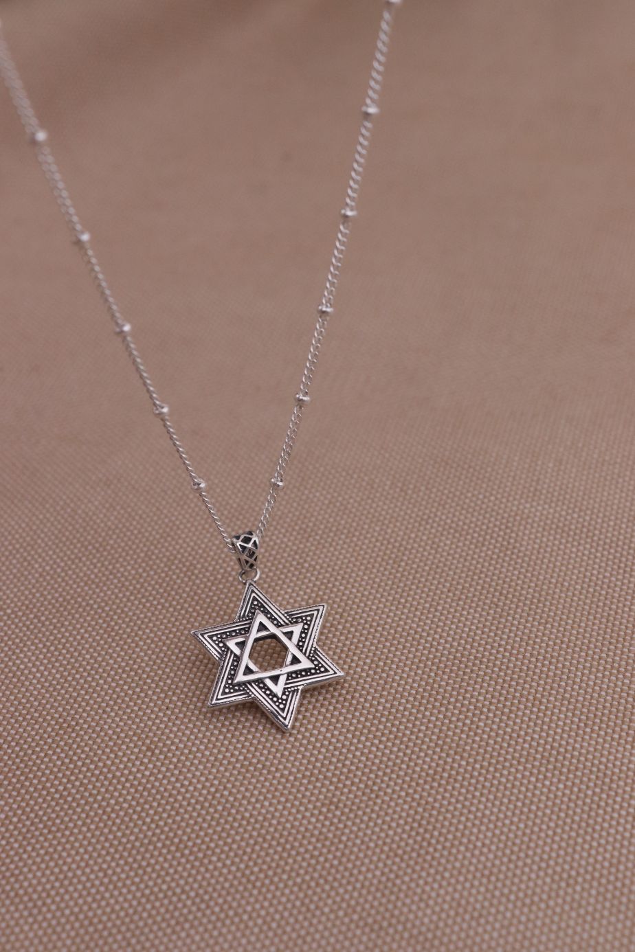 שרשרת מגן דוד מיוחד לאישה מכסף 925