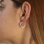 עגילי חישוק עבים מכסף 925 (2)