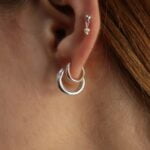 עגילי חישוק עבים מכסף 925 (4)