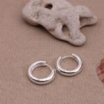 עגילי חישוק עבים מכסף 925 (5)